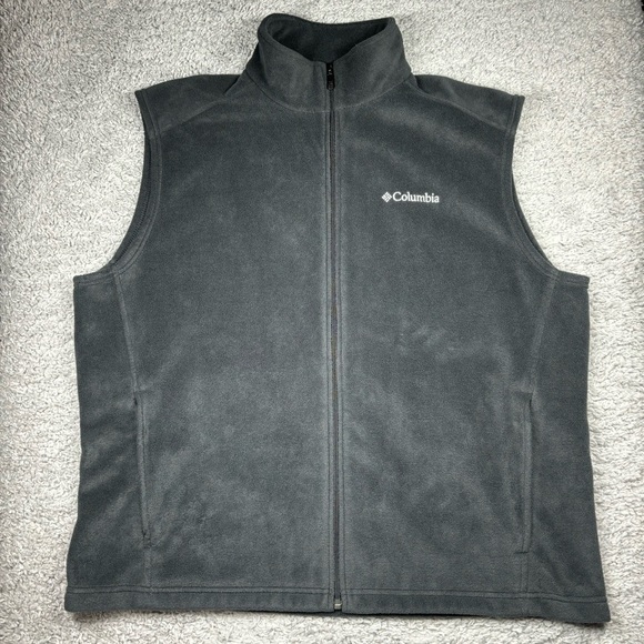 Columbia Vest Mens Extra Large Outdoors Outerwear Layering Zip Up Pockets Casual - Picture 1 of 4